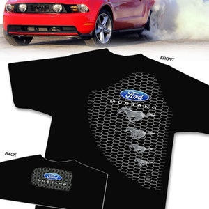 Camiseta Ford Mustang GT - HS n.º 017 1964-2017 GT Cobra Horse 5.0 Shelby Roush Saleen Boss GT350 GT500