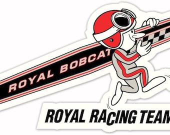 Ace Wilson's Royal Bobcat Racing Team Pontiac Metal Sign - 20"x19" - Shifter racing Pontiac GTO Firebird Grand Prix Ventura Bonneville