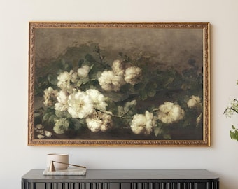 Vintage Floral Art Print | Framed Botanical Wall Decor | N2