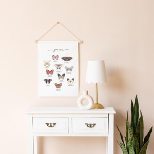 Butterflies | Dowel Rod Canvas | Bible Verse Wall Art | Christian Wall Decor | Butterfly Wall Art | Girls Room Decor | Bible Promises