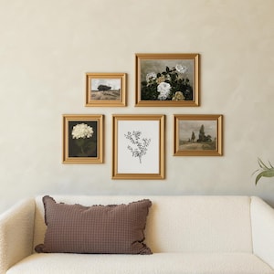 Framed Vintage Botanical Art Set: Gallery Wall Decor | G1