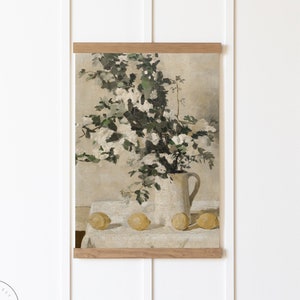 Vintage Botanical Tapestry Art | Canvas Tapestry | Vintage Kitchen Wall Art | Kitchen Botanical Art | Dining Room Wall Decor | T49