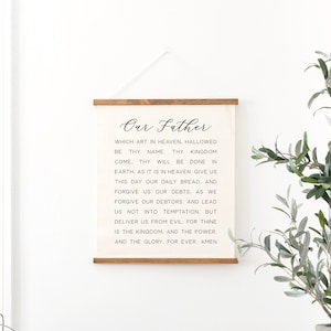 The Lords prayer | Matthew 6 | wall hanging | kitchen wall decor | christian wall decor | dining room decor