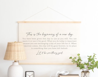 This Is The Beginning Of A New Day | Wall Hanging | Wall Art Canvas | Living Room Decor | Bedroom Decor