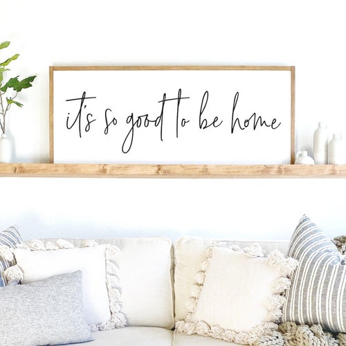 Home Sweet Home Sign Wood Framed Sign Home Wall Decor Etsy