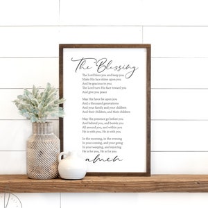 Worship song sign | the blessing song sign | entry wall decor | entryway sign | wooden signs for home | living room signs