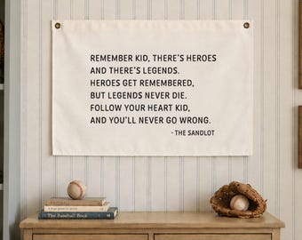 Sandlot Quote | Boy Room Wall Decor | Canvas Wall Art | Playroom Decor | Boys Bedroom Decor | Kids Artwork