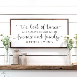 dining room sign | the best of times sign | dining room wall decor | gather sign | large gather sign | gather wall decor