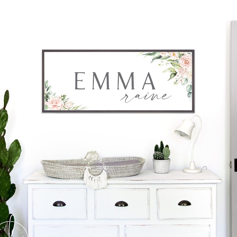 Baby Nursery Name Signs - Etsy