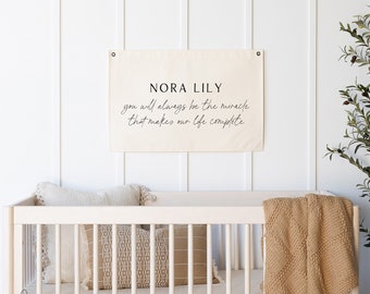 You Will Always Be the Miracle, That Makes Our Life Complete | Personalized Name Banner | Nursery Wall Art | Custom Name Sign | Nora Lily