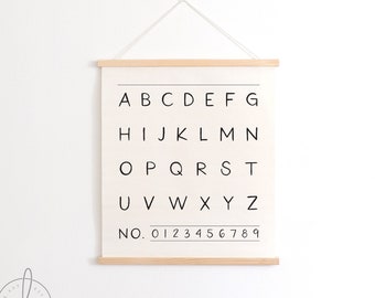 alphabet wall art | classroom decor | playroom wall decor | kids room decor | nursery wall decor | wall hanging