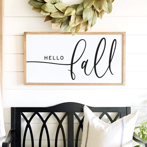 Welcome Sign Wood Framed Sign Welcome Decor Home Wall - Etsy