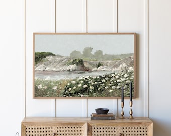 Spring Landscape Art | Botanical Art | Framed Wall Art | Living Room Wall Decor | Entryway Art | Wildflower Art | Spring Wall Art | W2