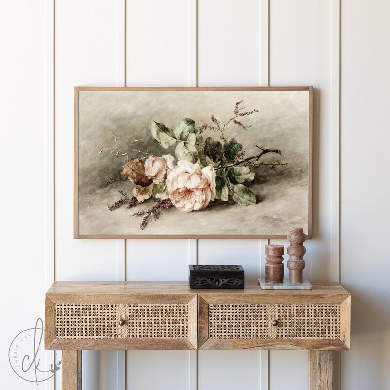 Large Floral Art - Etsy