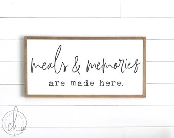 Kitchen Sign Happiness Is Homemade Sign Wood Sign Etsy