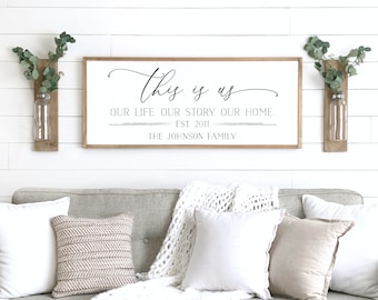 last name wall art etsy