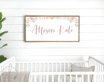 baby girl room name signs
