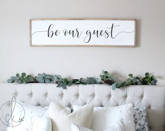 Be Our Guest Sign Etsy
