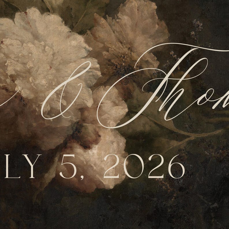 Custom Floral Wedding Welcome Sign | Gold Frame Reception Decor | N233 ...