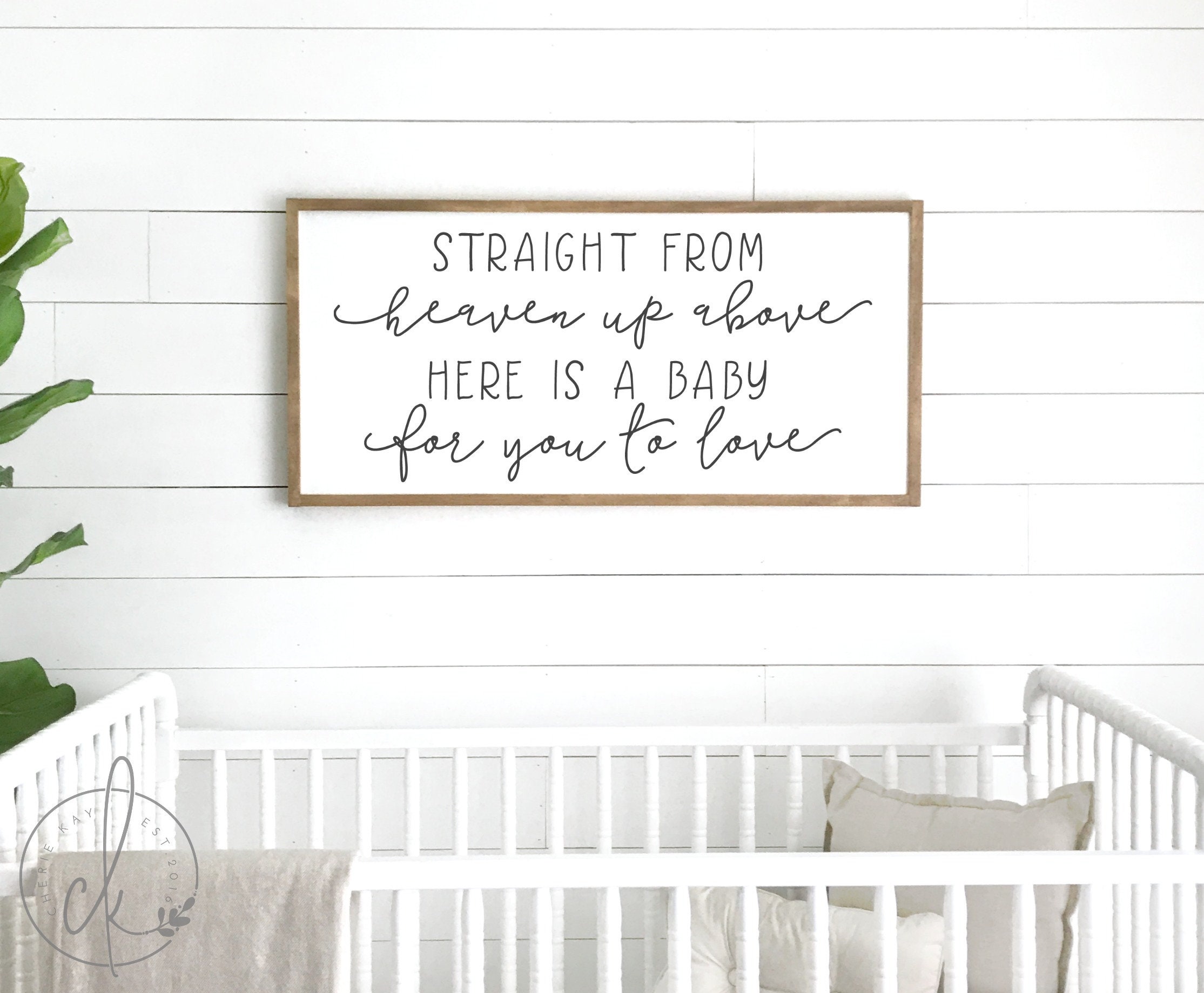 above crib nursery decor