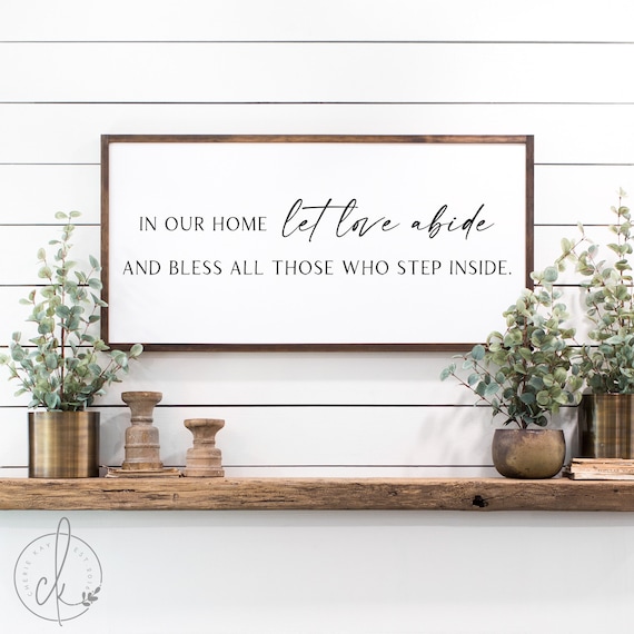Entry Wall Decor In Our Home Let Love Abide Sign Living - In Our Home Let Love Abide Wall Decor Entry Wall Decor In Our Home Let Love Abide Sign Living - In Our Home Let Love Abide Wall Decor