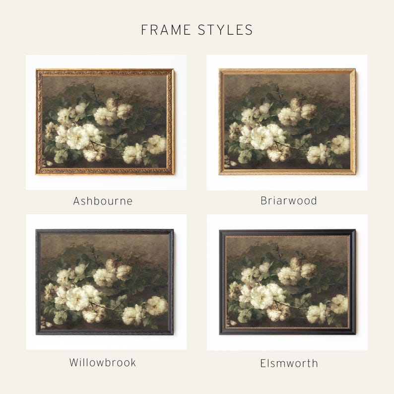 Vintage Floral Art Print | Framed Botanical Wall Decor | N2 image 8