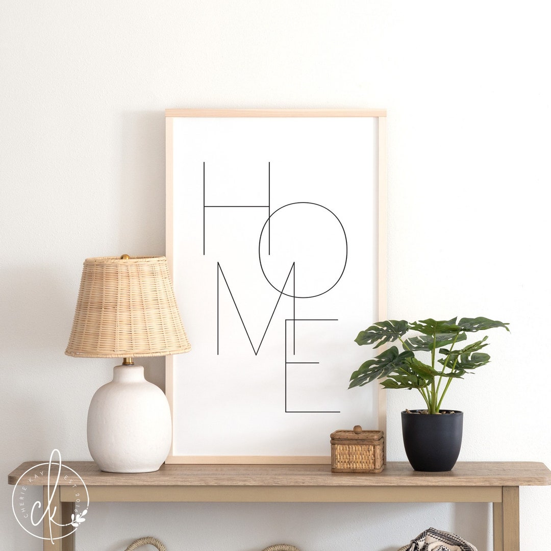 HOME Sign Wood Signs Wall Decor for Living Room Home Wall Decor Home