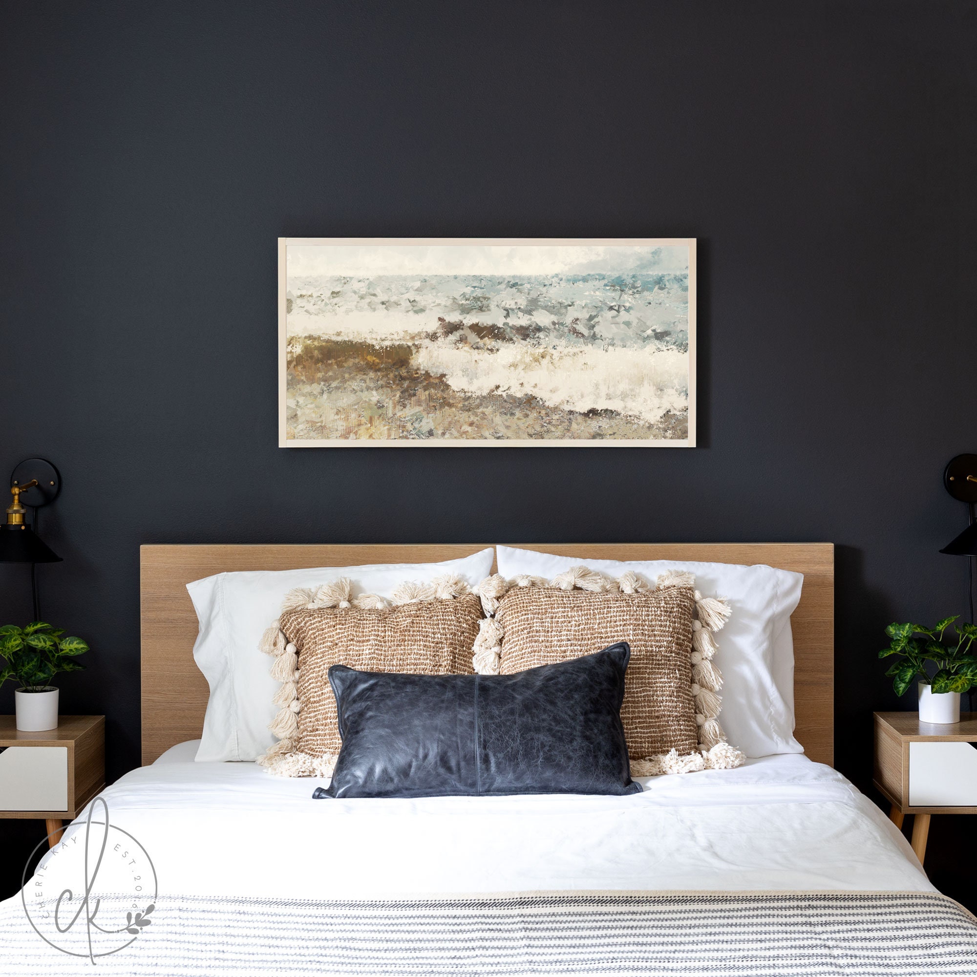 Framed Ocean Art Coastal Art Beach Wall Art Wood Signs Etsy