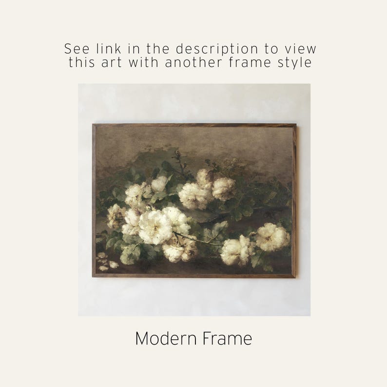 Vintage Floral Art Print | Framed Botanical Wall Decor | N2 image 10