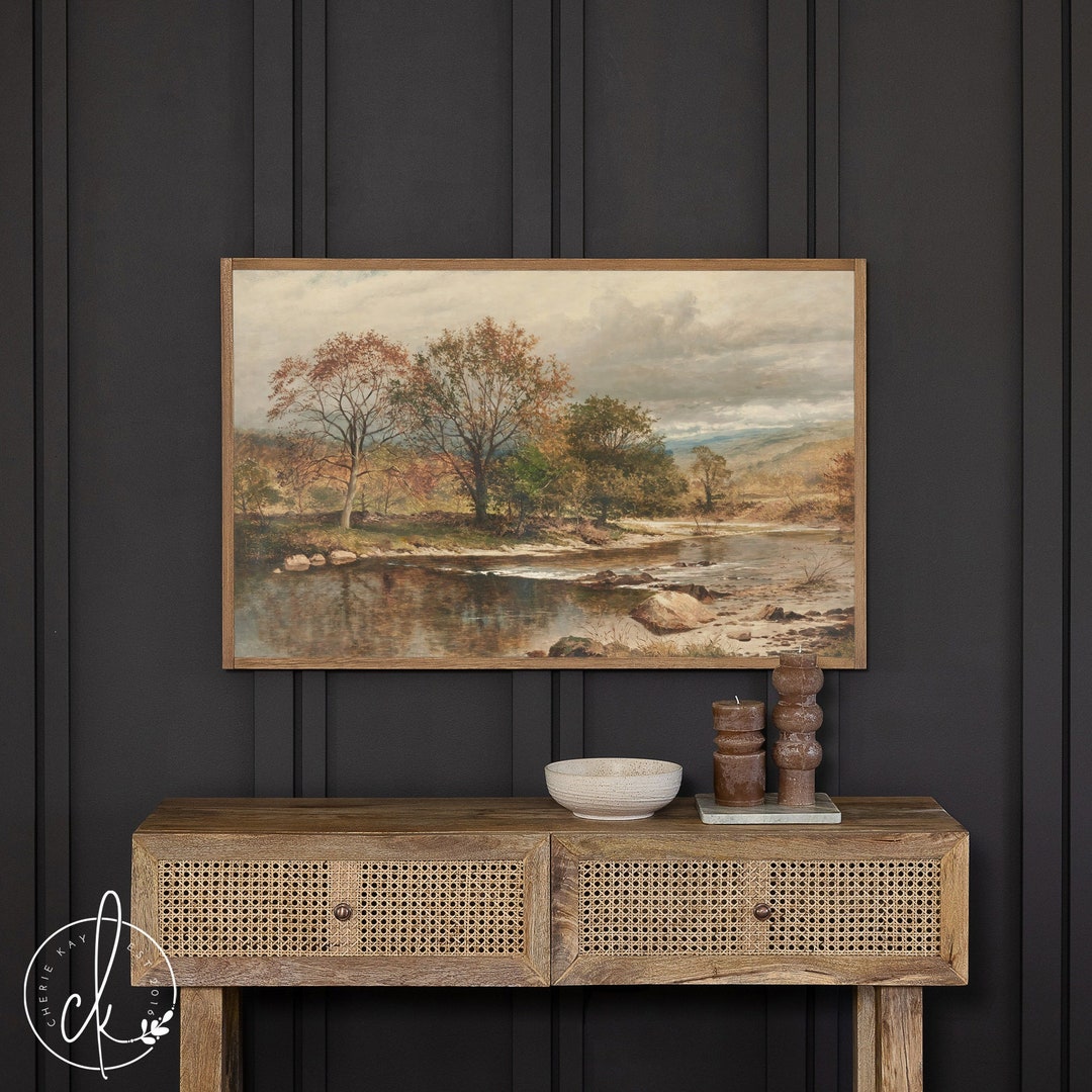 Fall Foliage Wall Art Framed Wall Art Living Room Decor Etsy