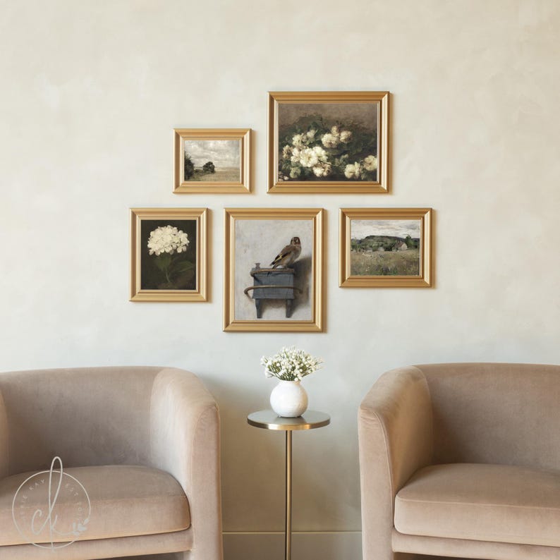 Elegant Framed Gallery Wall Set Vintage Floral And Bird Art Prints elegant-framed-gallery-wall-set-vintage-floral-and-bird-art-prints