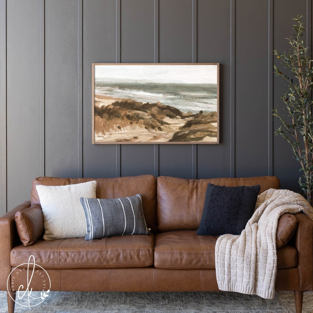 Framed Beach Landscape Art Framed Wall Art Abstract Wall Art Ocean Wall
