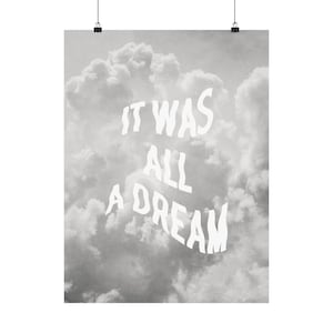 Notorious B.I.G. Lyric Poster: Hip Hop Wall Art