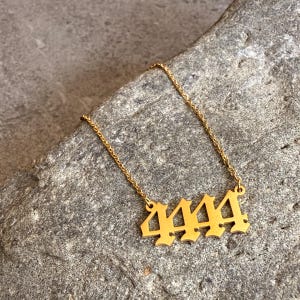 4444 &quot;ANGEL NUMBER&quot; NECKLACE