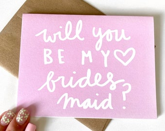 Will You Be My Bridesmaid Card - Bridesmaid Proposal Card - Bridesmaid Card - Engagement Card