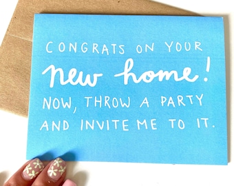 Congrats on Your New Home Card - New House Card - Moving Card - New Place Card - Congratulations Card - Funny Card - Housewarming Card