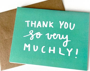 Thank You Card - Thanks so much - Friend Thank You Card - Group Thank You Card - Colleague Thank You Card - Teacher Card