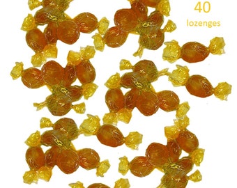 Manuka Honey and Propolis Sore Throat and Cough Drops 100% Natural, Organic Base, 40 Lozenges