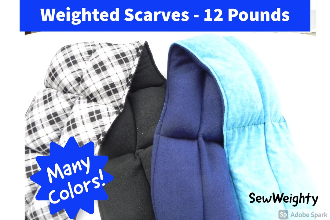 Weighted Scarf / 12 Pounds / Weighted Neck Wrap / Heavy Scarf