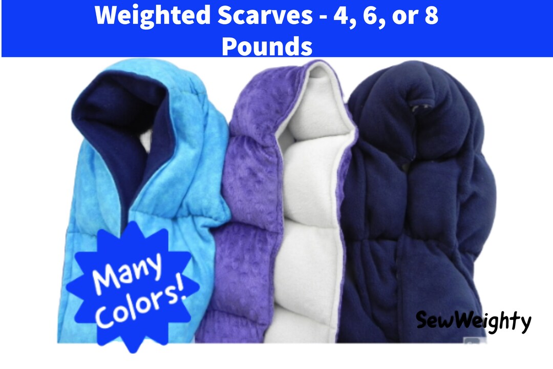 Weighted Scarf / 4, 5, 6, or 8 Pounds / Weighted Neck Wrap / Heavy