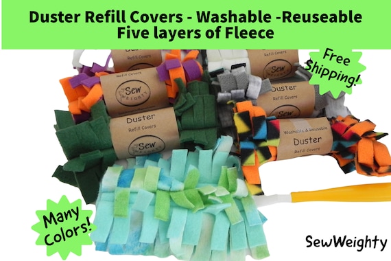 Duster Refills /Reusable Washable Fleece / Swiffer Style / Reusable Duster Cover / Eco Friendly / Dusting Wand Refill /Duster/Green Cleaning