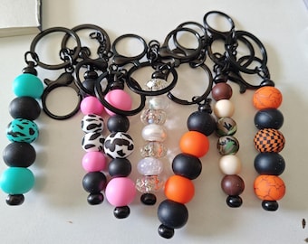 Handmade Silicone Beaded Keychains | Fun & Trendy Key Ring Accessories | Great Gift Idea