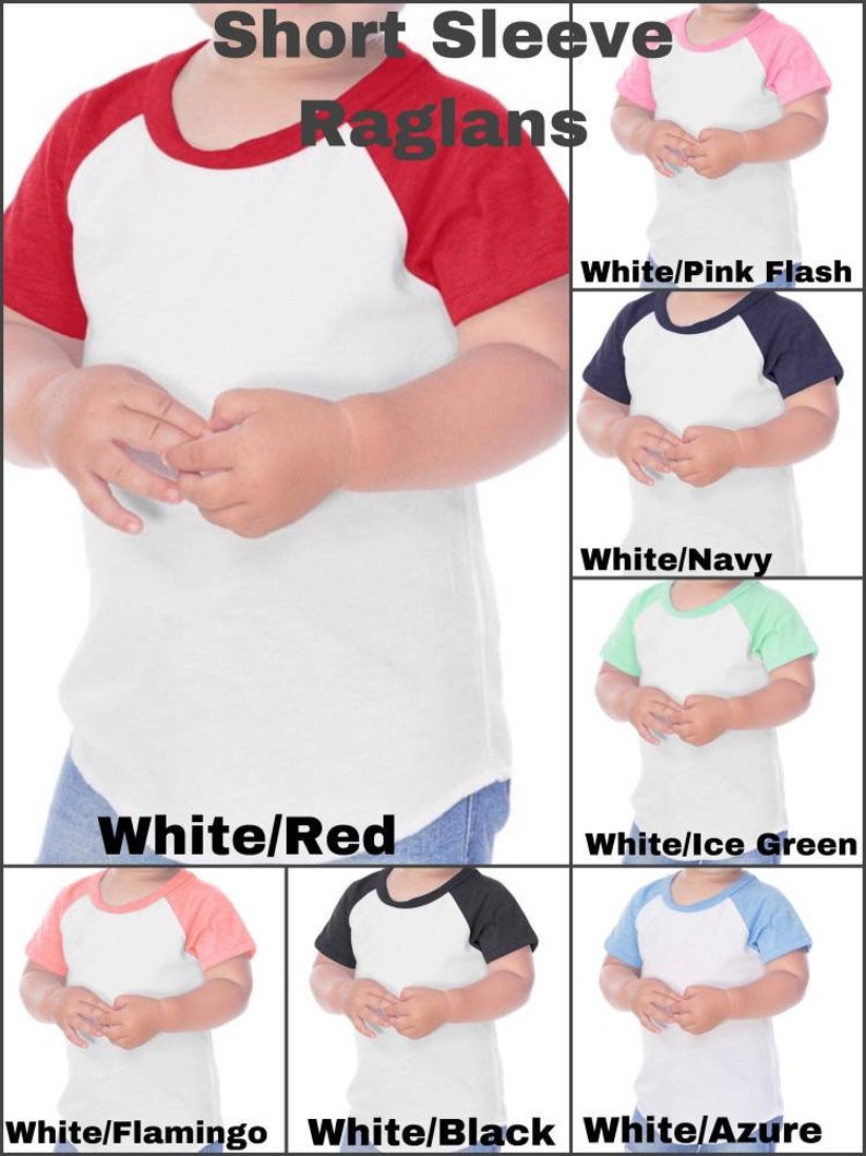 shirt Girls Boys Unisex Infant Toddler Monogrammed Raglan Spring top Monograms quarter sleeves or short sleeves