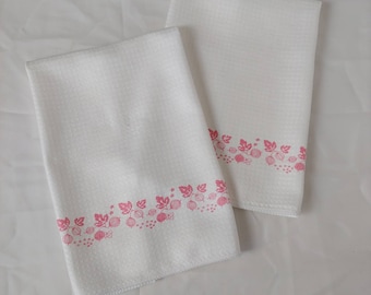 Pyrex Gooseberry Pattern Waffle Weave Dishtowel, Pyrex towel, kitchen towels, custom Pyrex towels