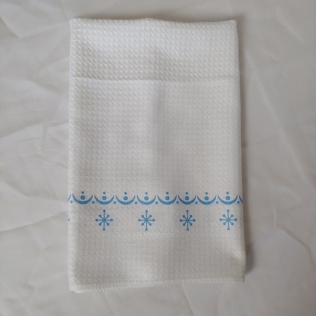 Pyrex Holiday and Winter Patterns Waffle Weave Dishtowels, Pyrex Towel ...