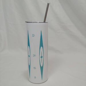 Pyrex Atomic Eyes Inspired Tumbler, 20oz Tumbler, Pyrex Patterns, Vintage