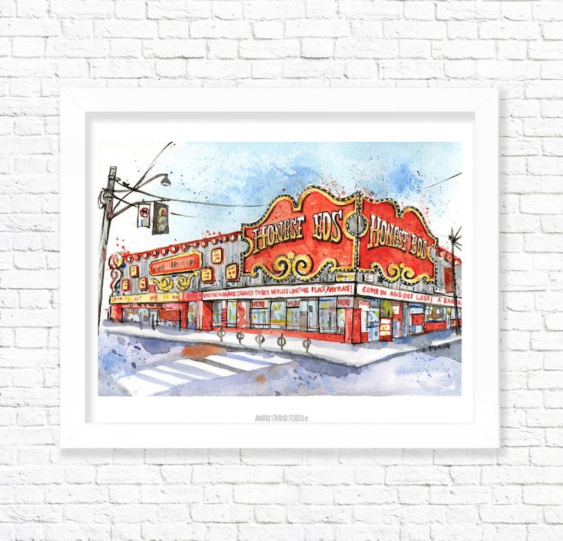 Honest Ed's/ Fine Art Print/ Wall Art/ Wall Decor/ Toronto Etsy