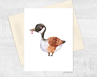 Canada Goose Greeting Card/ Oh Canada Eh/ Blank card/ Canada Theme/ Canada Card