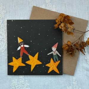 Carte de vœux écologique, toute occasion, amitié, anniversaire, célébration, invitation, merci, professeur, vous êtes une star, enfants, waldorf