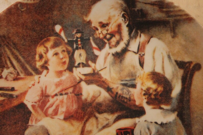 1977 Norman Rockwell's the Toy Maker 8.5 Etsy